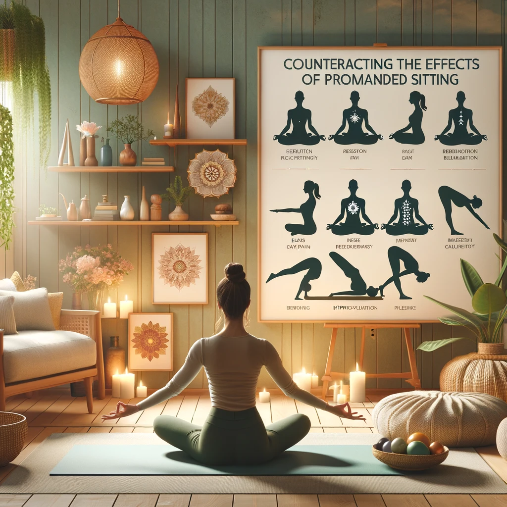 7 Posizioni di Yoga per Contrastare gli Effetti della Seduta Prolungata